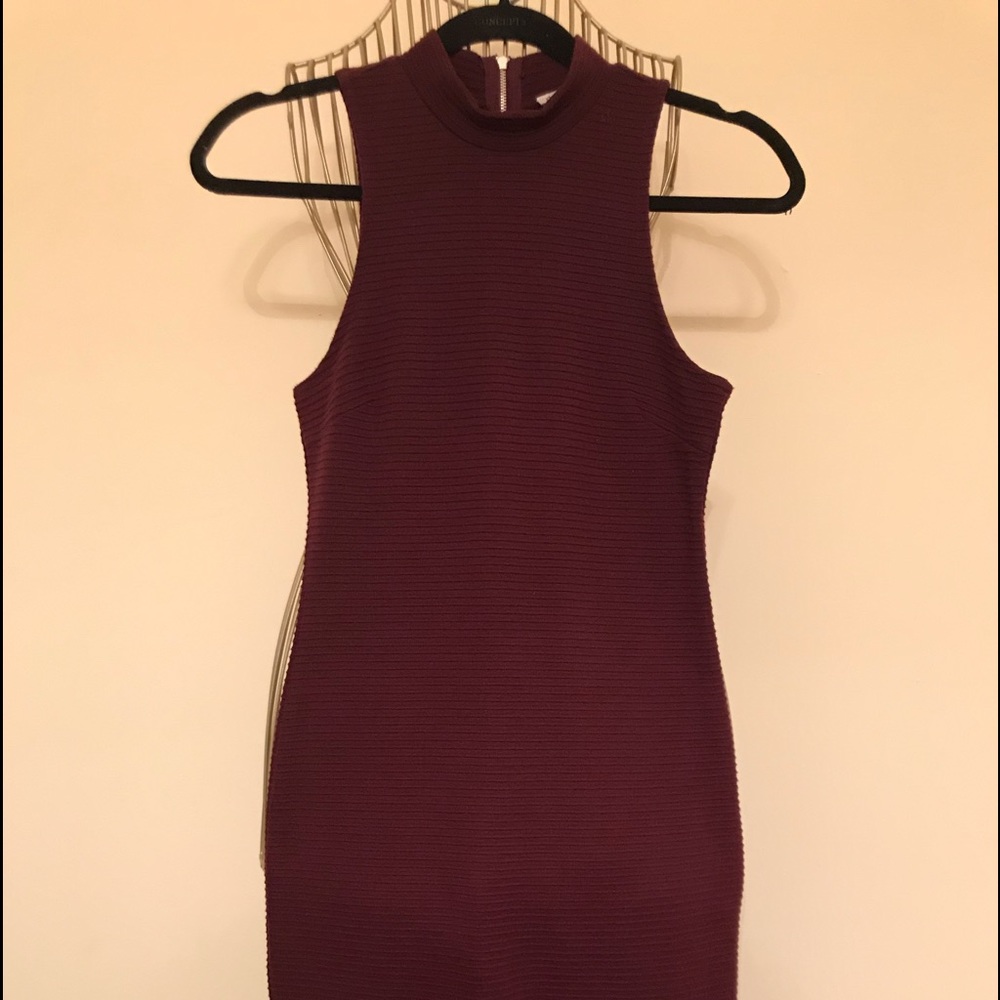 Textured, fitted mini dress